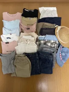 女の子　夏服　130〜140 まとめ売り　帽子　麦わら帽子　24点