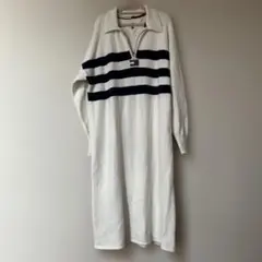 トミーヒルフィガーTOMMYJEANSオーバーサイズロングニットワンピース