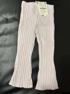 ZARA baby　リブ編みフレア裾パンツ 18-24ヶ月 薄紫