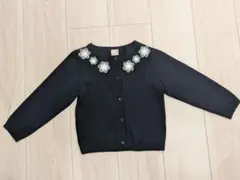 プティマイン　カーディガン 　100cm〜110cm　ネイビー