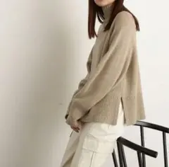 N. Natural Beauty Basic　ファインメリノウール混ニット