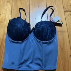 Mサイズ　ブラ　ワイヤー付き　ブルー　新品未使用　格安