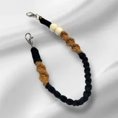 マクラメ　ストラップ　ペットボトルホルダー　スマホ　ハンドメイド