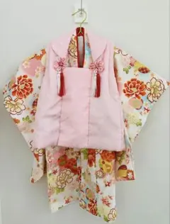 七五三フルセット 被布着物セット 3歳 花柄 ピンク - メルカリ