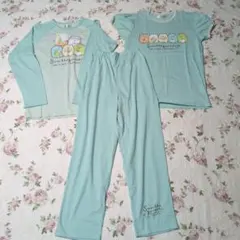 すみっコぐらし パジャマ 160 エメラルドグリーン