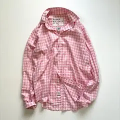 Frank&Eileen ギンガムチェックシャツ ピンク コットン XS