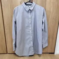 UNIQLO ストライプ 長袖シャツ Lサイズ オフィスカジュアル