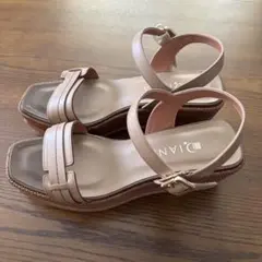 【試着のみ】DIANA サンダル ウェッジソール ベージュ XL 24.5