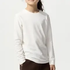 極暖ヒートテックコットンクルーネックTシャツ　ホワイト　2枚セット　コットン　綿