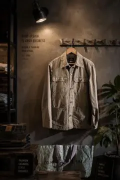 ヒューストン グリーンデニムスモック GREEN DENIM SMOCK L - メルカリ