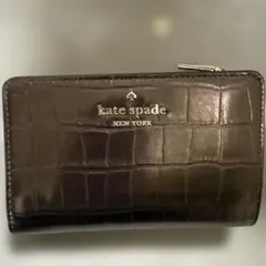 kate spade ダークブラウン 二つ折り財布