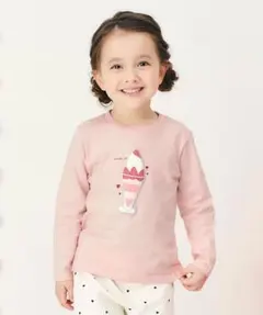 長袖Tシャツ　ピンク　100㎝