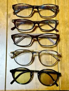 【未使用品あり】伊達メガネ 5本セット