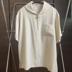keisuke kanda リボン縫いのポロシャツ 白 ホワイト 21SS - メルカリ