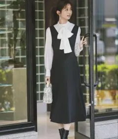 プロポーションボディドレッシング マーメイドＶネックジャンスカ　セットSサイズ