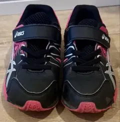 asics 黒/ピンク スニーカー