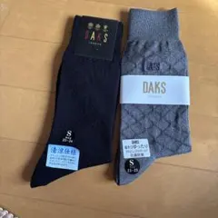 DAKS ソックス 黒 グレー Sサイズのサムネイル