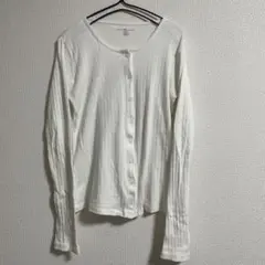 brandy melville カーディガン　白