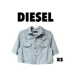DIESEL ディーゼル デニムシャツ 半袖シャツ ライトブルー XSのサムネイル
