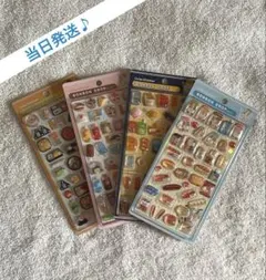 【正規品✨】ボンボンドロップシール コンビニシリーズコンプリート4枚セット