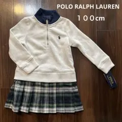 新品☆POLO RALPH LAUREN チェックスカートワンピース　１００cm