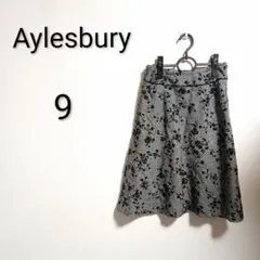 S993 アリスバリー Aylesbury フラワープリント フレアスカート 9