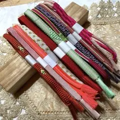 着物-帯締め10本セット（目立った傷や汚れなし）練習用・コーディネート試し34