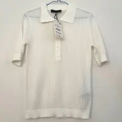 【タグ付き新品】ZARA 半袖ポロニットのサムネイル