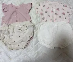 ロンパースセット 60~70cm ピンク