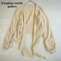 【未使用】 E hyphen world gallery カーディガン 羽織りのサムネイル