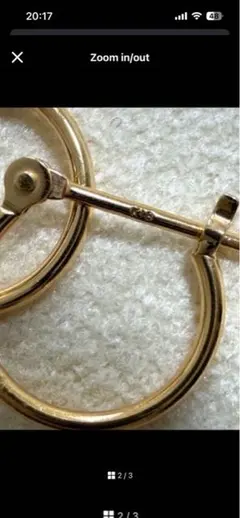 ゴールドフープピアス 中サイズ