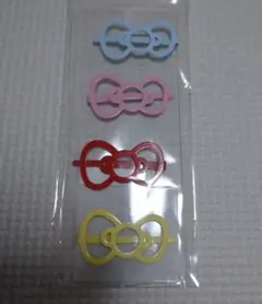 サンリオ リボン型ヘアピン 4個セット