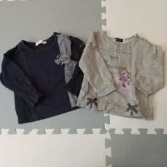 【お値下げ】BeBe ベベ 長袖トップス　2点セット 90cm