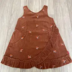 moujonjon 花柄刺繍ジャンバースカート 美品