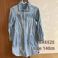 BREEZE デニムシャツワンピース