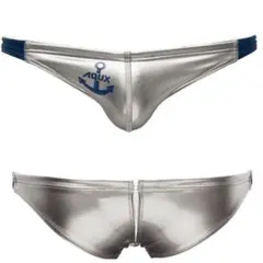 AQUX Shallow ビキニ 競パン ポロパン シルバー