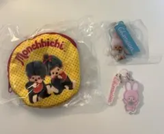 モンチッチ　チムたん　ふわもこポーチ　￼￼ぬじるしアクリルチャーム