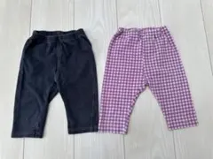 ユニクロ　レギンス　七分丈　90