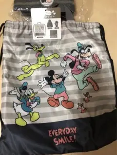 ミッキーマウス 4点セット　ナップザック　手袋　　ニット帽　ネックウォーマー