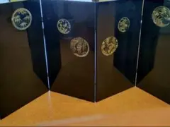 最高級品五月人形 瑞宝 京光之住人 忠保作 箔押礼正領金欄紗旅櫃木製箔