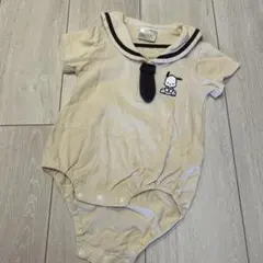 セーラー襟ロンパース ベージュ 95cm