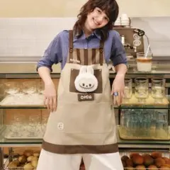 POP BEAN コーヒーファクトリーシリーズ ラブブ エプロン 正規品