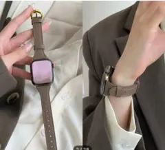 Apple Watchレザーバンド　42.44.45.49mmSALE中