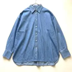 極美品】BLUE FRONCE シアーデニムシャツ ライトブルー 38 - メルカリ