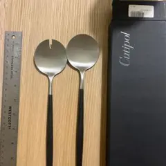 【新品】Cutipol GOA サラダサーバーセット 黒 箱付きのサムネイル