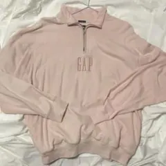 GAP ハーフジップ トレーナー　ピンク