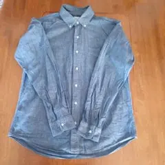 ダークブルー 長袖シャツ