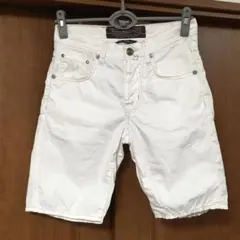 Y2K オールドオークリー ハーフパンツ ショーツ スカル テック系 白 