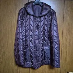 キルティングジャケット L パープル