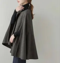 Whim Gazetteウィムガゼット カシミヤリバーポンチョコート - メルカリ